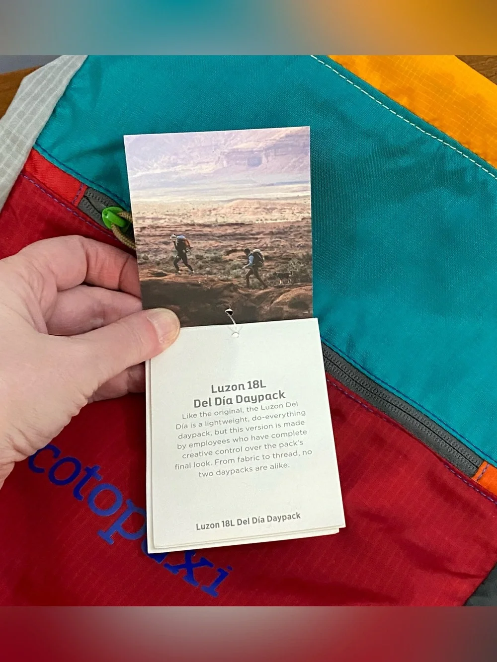 Cotopaxi Luzon 18L Daypack - Del Día Multicolor Backpack Hiking Outdoors NWT - Picture 12 of 16